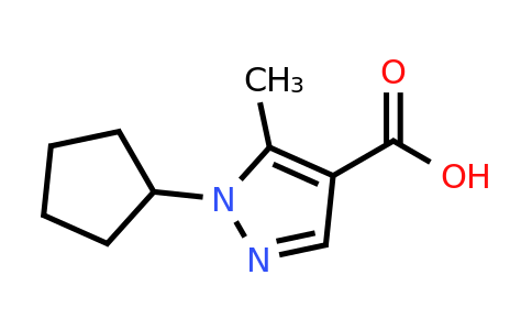 CAS 1303797-58-1 | 1-cyclopentyl-5-methyl-1H-pyrazole-4-carboxylic acid