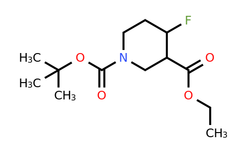 CAS 1303974-40-4 | 1-tert-butyl 3-ethyl 4-fluoropiperidine-1,3-dicarboxylate