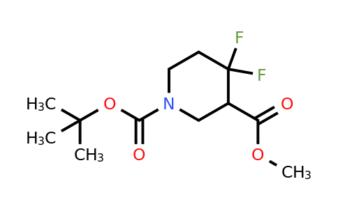 CAS 1303974-67-5 | 1-tert-butyl 3-Methyl 4,4-difluoropiperidine-1,3-dicarboxylate
