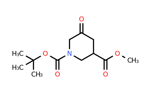 CAS 1303974-96-0 | 1-tert-butyl 3-methyl 5-oxopiperidine-1,3-dicarboxylate
