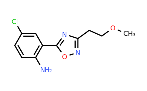 CAS 1304344-61-3 | 4-chloro-2-[3-(2-methoxyethyl)-1,2,4-oxadiazol-5-yl]aniline