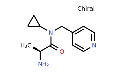 CAS 1304396-84-6 | (S)-2-Amino-N-cyclopropyl-N-(pyridin-4-ylmethyl)propanamide