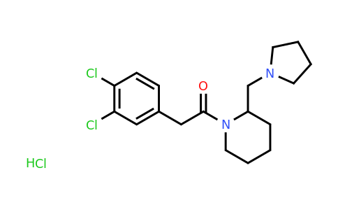CAS 130497-33-5 | 2-(3,4-dichlorophenyl)-1-(2-(pyrrolidin-1-ylmethyl)piperidin-1-yl)ethan-1-one hydrochloride