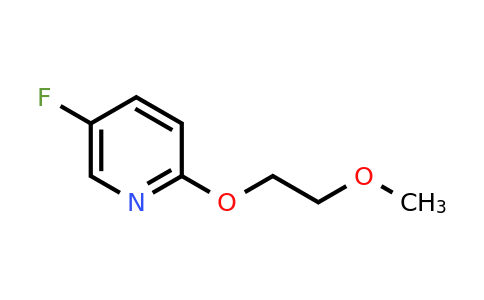 CAS 1305322-91-1 | 5-Fluoro-2-(2-methoxyethoxy)pyridine