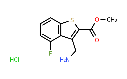 CAS 1305711-69-6 | Methyl 3-(aminomethyl)-4-fluoro-1-benzothiophene-2-carboxylate hydrochloride