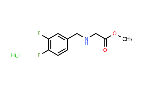 CAS 1305712-66-6 | Methyl 2-{[(3,4-difluorophenyl)methyl]amino}acetate hydrochloride