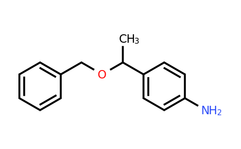 CAS 1305772-89-7 | 4-[1-(benzyloxy)ethyl]aniline