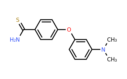 CAS 1305784-43-3 | 4-[3-(dimethylamino)phenoxy]benzene-1-carbothioamide
