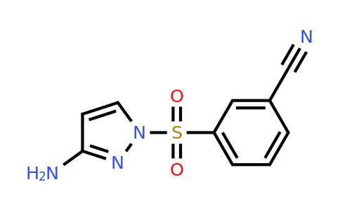 CAS 1306603-34-8 | 3-[(3-Amino-1H-pyrazol-1-yl)sulfonyl]benzonitrile