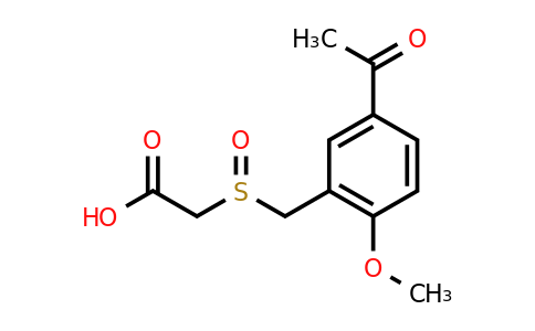CAS 1306603-69-9 | 2-[(5-Acetyl-2-methoxyphenyl)methanesulfinyl]acetic acid