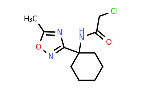 CAS 1306603-90-6 | 2-Chloro-N-[1-(5-methyl-1,2,4-oxadiazol-3-yl)cyclohexyl]acetamide