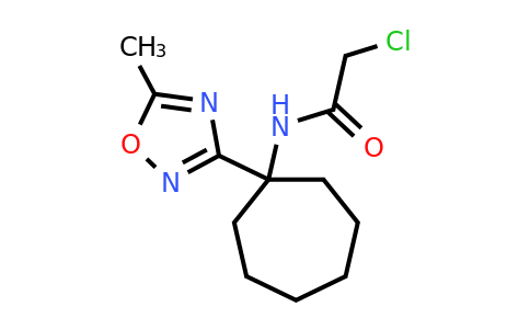 CAS 1306604-37-4 | 2-Chloro-N-[1-(5-methyl-1,2,4-oxadiazol-3-yl)cycloheptyl]acetamide