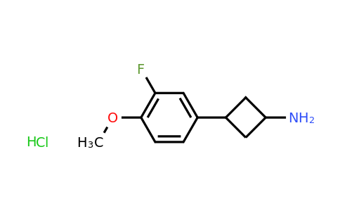 CAS 1306604-48-7 | 3-(3-Fluoro-4-methoxyphenyl)cyclobutan-1-amine hydrochloride