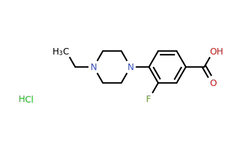 CAS 1306604-53-4 | 4-(4-Ethylpiperazin-1-yl)-3-fluorobenzoic acid hydrochloride