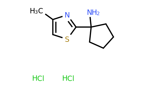 CAS 1306604-62-5 | 1-(4-Methyl-1,3-thiazol-2-yl)cyclopentan-1-amine dihydrochloride
