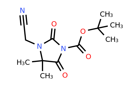 CAS 1306604-83-0 | tert-Butyl 3-(cyanomethyl)-4,4-dimethyl-2,5-dioxoimidazolidine-1-carboxylate