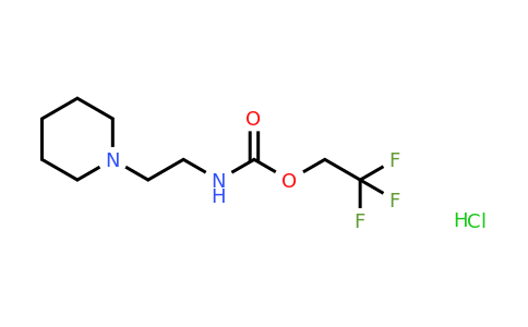CAS 1306605-31-1 | 2,2,2-Trifluoroethyl N-[2-(piperidin-1-yl)ethyl]carbamate hydrochloride