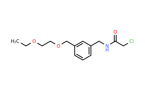 CAS 1306605-63-9 | 2-Chloro-N-({3-[(2-ethoxyethoxy)methyl]phenyl}methyl)acetamide