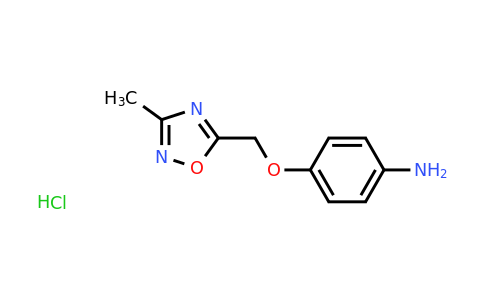CAS 1306605-94-6 | 4-[(3-Methyl-1,2,4-oxadiazol-5-yl)methoxy]aniline hydrochloride