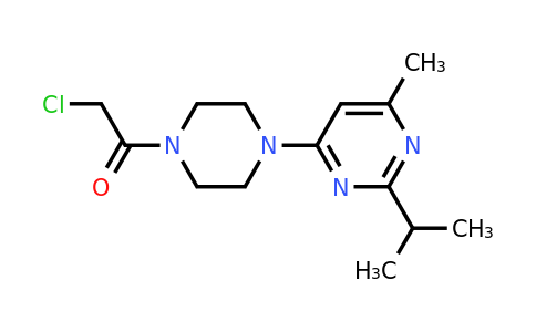 CAS 1306606-72-3 | 2-Chloro-1-{4-[6-methyl-2-(propan-2-yl)pyrimidin-4-yl]piperazin-1-yl}ethan-1-one