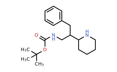 CAS 1306606-80-3 | tert-Butyl N-[3-phenyl-2-(piperidin-2-yl)propyl]carbamate