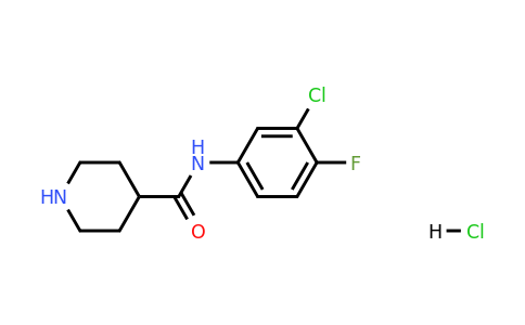 CAS 1306607-04-4 | N-(3-Chloro-4-fluorophenyl)piperidine-4-carboxamide hydrochloride