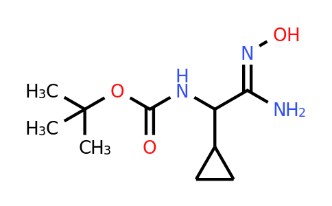 CAS 1306615-55-3 | tert-Butyl N-[cyclopropyl(N'-hydroxycarbamimidoyl)methyl]carbamate