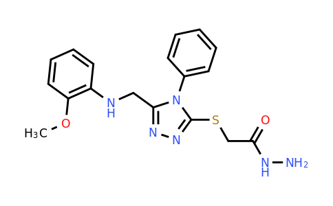 CAS 1306738-51-1 | 2-((5-(((2-Methoxyphenyl)amino)methyl)-4-phenyl-4H-1,2,4-triazol-3-yl)thio)acetohydrazide