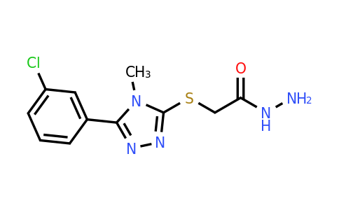 CAS 1306738-88-4 | 2-((5-(3-Chlorophenyl)-4-methyl-4H-1,2,4-triazol-3-yl)thio)acetohydrazide