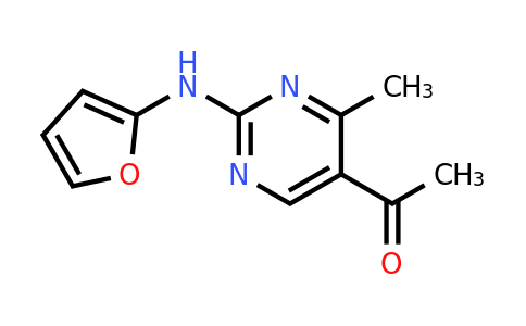CAS 1306739-14-9 | 1-(2-(Furan-2-ylamino)-4-methylpyrimidin-5-yl)ethanone