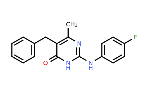 CAS 1306739-76-3 | 5-Benzyl-2-((4-fluorophenyl)amino)-6-methylpyrimidin-4(3H)-one
