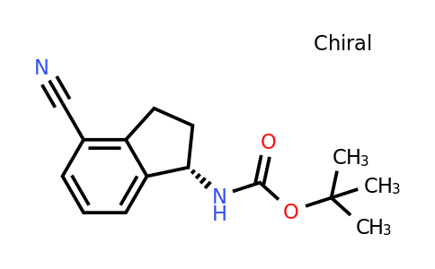CAS 1306763-31-4 | tert-butyl N-[(1S)-4-cyano-2,3-dihydro-1H-inden-1-yl]carbamate