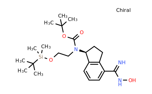 CAS 1306763-62-1 | tert-butyl N-[2-[tert-butyl(dimethyl)silyl]oxyethyl]-N-[(1S)-4-(N-hydroxycarbamimidoyl)indan-1-yl]carbamate