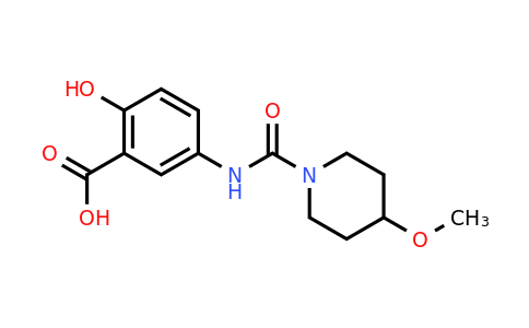 CAS 1307075-06-4 | 2-hydroxy-5-[(4-methoxypiperidine-1-carbonyl)amino]benzoic acid