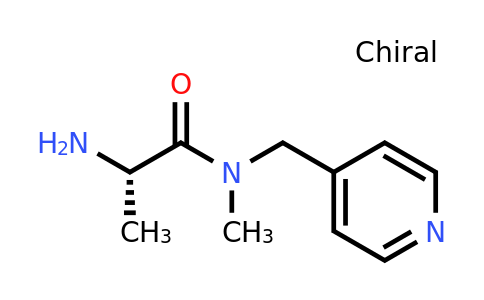 CAS 1307127-76-9 | (S)-2-Amino-N-methyl-N-(pyridin-4-ylmethyl)propanamide