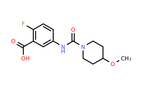 CAS 1307190-62-0 | 2-fluoro-5-[(4-methoxypiperidine-1-carbonyl)amino]benzoic acid