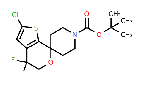 CAS 1307248-48-1 | tert-butyl 2'-chloro-4',4'-difluoro-4',5'-dihydrospiro[piperidine-4,7'-thieno[2,3-c]pyran]-1-carboxylate