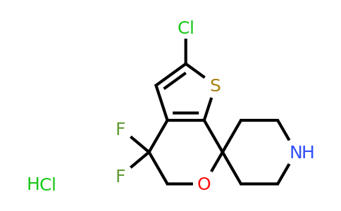 CAS 1307250-63-0 | 2'-chloro-4',4'-difluoro-4',5'-dihydrospiro[piperidine-4,7'-thieno[2,3-c]pyran] hydrochloride
