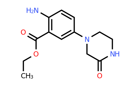 CAS 1308033-63-7 | ethyl 2-amino-5-(3-oxopiperazin-1-yl)benzoate
