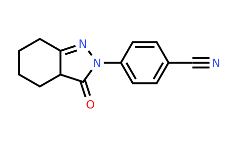 CAS 1308290-02-9 | 4-(3-oxo-3,3a,4,5,6,7-hexahydro-2H-indazol-2-yl)benzonitrile