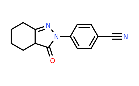 4-(3-oxo-3,3a,4,5,6,7-hexahydro-2H-indazol-2-yl)benzonitrile
