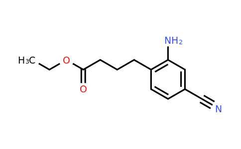 CAS 1308319-51-8 | 4-(2-Amino-4-cyano-phenyl)-butyric acid ethyl ester