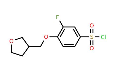 CAS 1308327-46-9 | 3-fluoro-4-[(oxolan-3-yl)methoxy]benzene-1-sulfonyl chloride