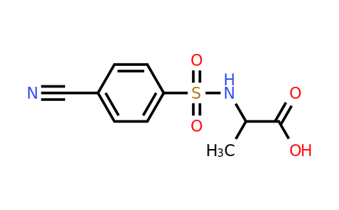 CAS 1308963-00-9 | 2-(4-cyanobenzenesulfonamido)propanoic acid