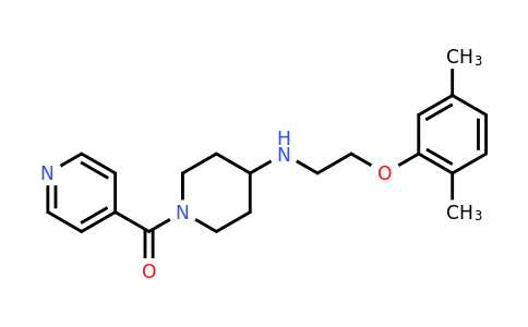 CAS 1309241-34-6 | (4-((2-(2,5-Dimethylphenoxy)ethyl)amino)piperidin-1-yl)(pyridin-4-yl)methanone
