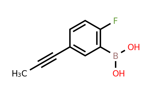 (2-Fluoro-5-(prop-1-yn-1-yl)phenyl)boronic acid