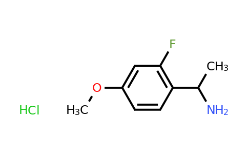 CAS 1309602-79-6 | 1-(2-Fluoro-4-methoxyphenyl)ethanamine hydrochloride