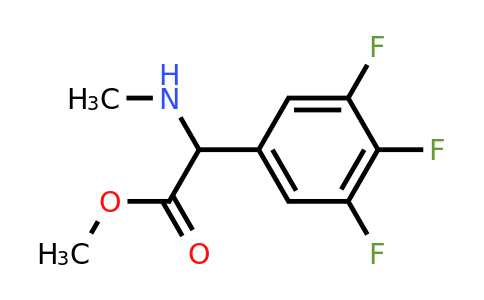 CAS 1310095-75-0 | methyl 2-(methylamino)-2-(3,4,5-trifluorophenyl)acetate