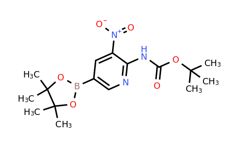 CAS 1310383-54-0 | tert-Butyl (3-nitro-5-(4,4,5,5-tetramethyl-1,3,2-dioxaborolan-2-yl)pyridin-2-yl)carbamate