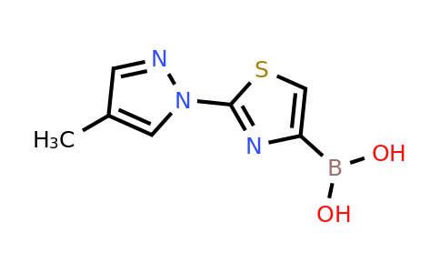 CAS 1310383-65-3 | 2-(4-Methyl-1H-pyrazol-1-YL)thiazole-4-boronic acid